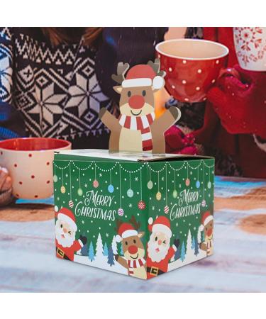 Christmas Money Boxes Set | Paper Christmas Money Box for Kids with 30 Bags Candy Box Holiday Cash Pull Package Box for Loved Person Green - Buy Online on GoSupps.com
