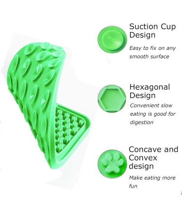 Shop Jieyuchu Leckmatt: Premium Dog & Cat Lick Mat Slow Feeder Easy Clean with Suction Cup - Ideal for Swimming & Feeding (Green) - Buy Online on GoSupps.com