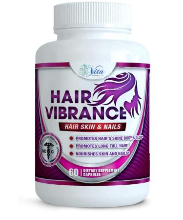 Hair Skin and Nails Vitamins - with Biotin 15000mcg for Amazing Longer Shiny Full Healthier Hair Skin Nails and Lashes | Faster Hair Growth for Women 60 Count (Pack of 1)
