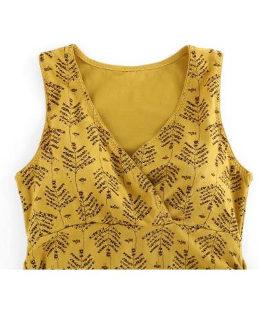 Manci Women's Nursing Maternity Top - V Neck Ruched Waist Pajama Top - Black/Yellow/Blue - Size M - Buy Online on GoSupps.com