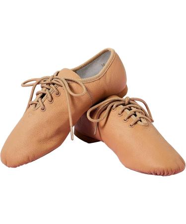 Buy s.lemon Genuine Leather Jazz Dance Shoes | Split Sole Modern Jazz Shoes for Men & Women - Lace Up Beige 42 EU - Buy Online on GoSupps.com