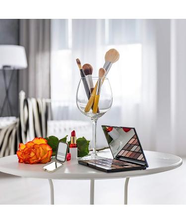 Lurrose Double Sided Vintage Handheld Makeup Mirror - Metal Cosmetic Mirror for Women - Buy Online on GoSupps.com