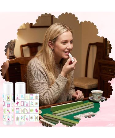 Leelosp 24 Pcs Mahjong Gifts for Women Lip Balm Bulk Mahjong Lovers Gifts Accessories Mah Jong Party Favors Chinese Funny Ideal for Office Home Birthday - Buy Online on GoSupps.com