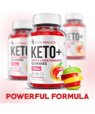 Rapid Results Keto ACV Gummies - Vegan Non GMO Formula with Apple Cider Vinegar for Weight Loss (60 Gummies) - Buy Online on GoSupps.com