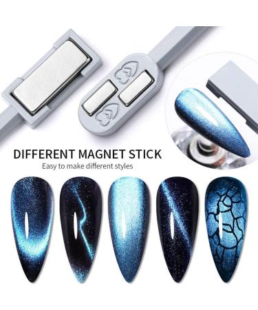 BOKIOESDE Nail Magnets Stick Cat Eyes Double-Headed Manicure Art Glue Enhancement Effect Powerful Professional Salon Decorations - Buy Online on GoSupps.com