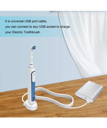 USB Electric Toothbrush Charger for Braun Oral-B 3757 | Waterproof Inductive Charging Base - Portable & Ideal for Travel - Buy Online on GoSupps.com