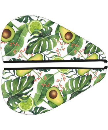 Super Absorbent Watercolor Green Tropical Microfiber Hair Towel Wrap - Quick Dry Coral Velvet for All Hair Types - Buy Online on GoSupps.com