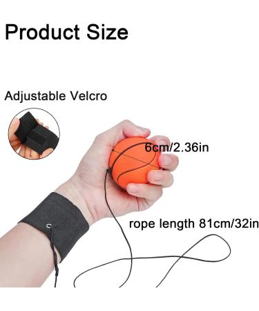 Quixotical 4-Piece Wrist Rebound Ball Set - Ball on Cord for Children & Adults | Effective Wrist Exercises for Tension & Pain Relief - Buy Online on GoSupps.com