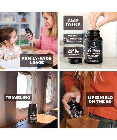 Dragon's Miracle Natural Immune Support Supplement with Monolaurin - 2 Bottles, 10-in-1 Vegan & Gluten-Free Formula for Healthy Respiratory & Digestive System - Cold/Flu Relief - 180 Count (Pack of 2) - Buy Online on GoSupps.com