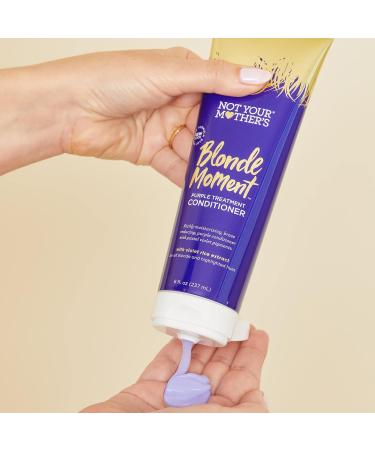 Not Your Mother's Blonde Moment Shampoo & Conditioner Set - 8 fl oz - Purple Formula for Blondes - Reduces Brass, Enhances Shine & Moisturizes Hair - 2-Pack - Buy Online on GoSupps.com