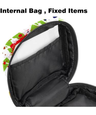 Portable Women's Binding-Up Bags | Menstrual Cup Pocket & Pads | Colorful Teen Bags for First Period - Baseball Football Rugby - Buy Online on GoSupps.com