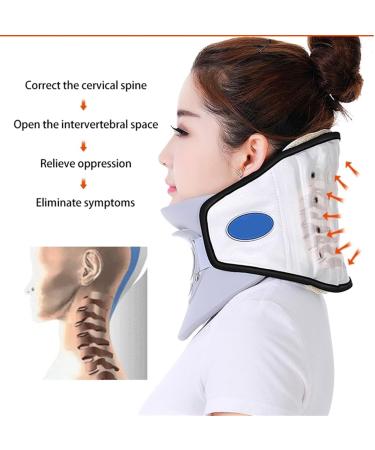 Alkani Portable Neck Traction Device for Cervical Pain Relief - Comfort & Support (White) - Buy Online on GoSupps.com