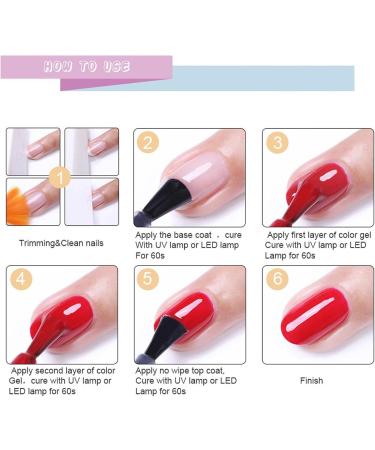 Pink Gel Nail Polish - Pink Nail Polish - Baby Pink Light Pink Pale Pink Nail Vanish - Soak Off UV LED Gel Nail Polish - Long Lasting Nail Art DIY Home (15ml) - Buy Online on GoSupps.com