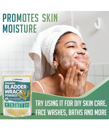 XPRS Nutra Organic Bladderwrack Powder - Premium 4 Ounce Iodine Supplement for Glowing Skin - Vegan Friendly Herb - Buy Online on GoSupps.com