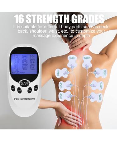 Tens EMS Device - 3-in-1 Abdominal Muscle Trainer with 8 Electrode Pads | 10 Massage Modes for Pain Relief & Muscle Stimulation - Buy Online on GoSupps.com