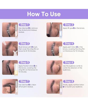 Brow Lamination Kit: Professional DIY Eyebrow & Lash Lift Kit for Denser Beautiful Brows - Buy Online on GoSupps.com