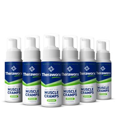 Theraworx Relief Fast-Acting FOAM for Leg Cramps Foot Cramps and Muscle Soreness (6)