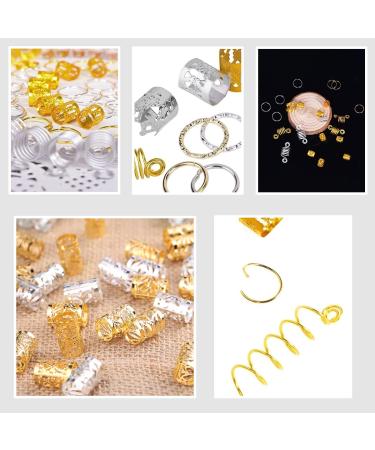 175 Pcs Hair Jewelry for Locs Dreadlock - Metal Hair Cuffs, Rings, Beads, and Clips - Braid Accessories - Buy Online on GoSupps.com