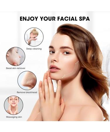 Facial Cleansing Brush Electric USB Rechargeable Face Brush with IPX6 Waterproof 3 Speed Levels 6 Exfoliating Brush Heads LCD Display 360 Rotating Facial Brush for Facial Cleaning - Buy Online on GoSupps.com
