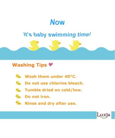 Luxja Reusable Swimming Diaper for Babies (0-3 Years) - Adjustable Washable with Colorful Stars - 2 Pack - Buy Online on GoSupps.com