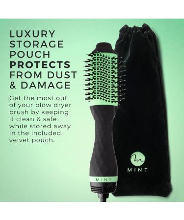 Buy MINT Professional 5-in-1 Ionic Hair Dryer Brush - Frizz Eliminating Black & Mint Green - Perfect for Fine & Thick Hair - Buy Online on GoSupps.com
