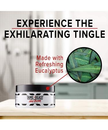 Nutt Butter Men's Lotion - Essential Oils with Eucalyptus & Aloe - Anti-Aging & Anti-Chafing Cream - 8 oz by Tame the Beast - Buy Online on GoSupps.com