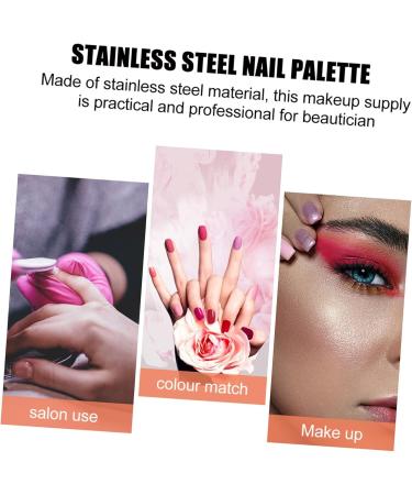 Lot de 2 Palettes de Bagues pour Nail Art Assiettes Rondes et Pied de Pouce Plateau de M lange pour Vernis Ongles et Pigments Accessoires Professionnels et Personnels - Buy Online on GoSupps.com