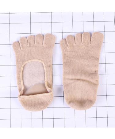 Moisturizing Gel Heel Socks 5 Toe Gel Moisturizing Socks Gel Spa Socks for Women or Men for Healing Dry Cracked Heels and Feet 1 Pair Apricot - Buy Online on GoSupps.com
