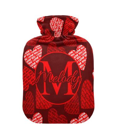 User-defined Valentine's Day heat bottle with reference personalized hot water bottles for pain relief individual hot water bottle heat pack for warm and cold compress 2 L