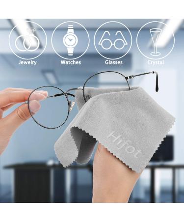 Hi-Fot Microfiber Glasses Cleaning Cloths - 12 Pack for Glasses Sunglasses Cameras & Tablets | Multicolor 5.7x6.9 & 14.5x17.5 cm - Buy Online on GoSupps.com