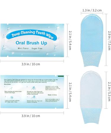 Beavorty Cleaning Wipes - 50 Pcs Disposable Oral Finger Toothbrush & Teeth Whitening Wipes for Deep Cleaning & Freshness - Buy Online on GoSupps.com