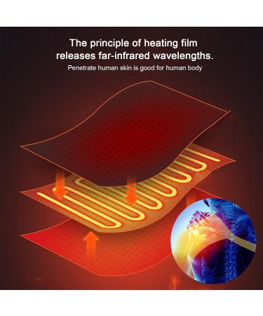 Heated Shoulder Brace | 3 Speed Adjustable Massage Heating Pad | Hot & Cold Therapy for Pain Relief - Buy Online on GoSupps.com