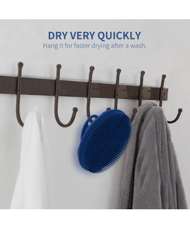 Beautail Silicone Body Brush - Gentle Peeling Shower Brush for Sensitive Skin | Hygienic Alternative to Luffa | Ideal for Men & Women - 1 Piece Blue - Buy Online on GoSupps.com