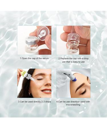 Hyaluronic Acid for Microneedling Concentrate Ampoules for Anti Aging Restore Replenish Skin Intense Moisturizing Booster for Glowing Skin 5 Vials 0.35 Fl Oz - Buy Online on GoSupps.com