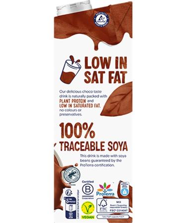 Alpro - Vegetable Drink - Chocolate Soy - 1 L - Pack of 8 x 1 L - Buy Online on GoSupps.com