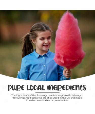 Baking Beauty & Beyond Premium Floss Sugar for Cotton Candy - Cotton Candy Flossing Sugar with Natural Ingredients Perfect for Every Occasion Bulk Floss Sugar 100g - Original Pink Flavour - Buy Online on GoSupps.com