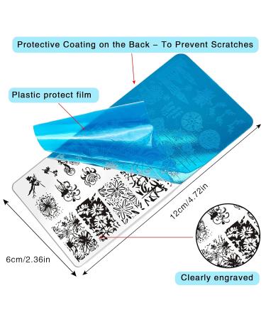 Niceneeded Constellation Nail Art Stamp Set - 6 Star Templates with Fireworks Design for Stunning Home Manicures - Buy Online on GoSupps.com