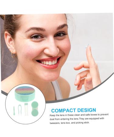 Gleavi Cute 3-Piece Tweezers Set with Transparent Storage Case Ideal Organizer for Glasses & Travel | 7.5x7.5x2.8cm - Buy Online on GoSupps.com