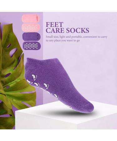 2 Pairs Gel Socks Foot Heel Lotion Socks Dry Feet Socks Supple Spa Socks Features Socks for Women Reusable Moisturizing Socks Women s Socks Soft Cotton Yarn Miss Nursing Cover 22x10x1cm - Buy Online on GoSupps.com