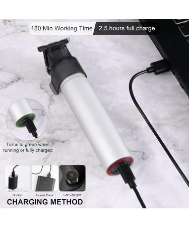 Pro Hair Clipper Professional T Hair Clipper Trimmer for Men Beard Trimmer Cordless Liners for Men Clippers Zero Gapped Shaver White - Buy Online on GoSupps.com