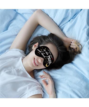 Shop Kdqua 'I Love You to The Moon and Back' Silk Eye Mask - Perfect Long Distance Relationship Gift for Girlfriend/Boyfriend | Adjustable Lightweight Blackout Sleep Mask - Buy Online on GoSupps.com