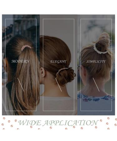 8-Piece Pearl Hair Tie Set | Stylish Elastic Scrunchies for Women | Black Purple Light Orange White | Perfect for Ponytails & Braids - Buy Online on GoSupps.com