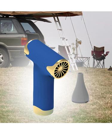MERIGLARE Hair Dryer Portable Hairdryer Compact 4 Speeds Small Lightweight Cordless Hair Dryer Hairdryer for Camping Festival Traveling Blue - Buy Online on GoSupps.com