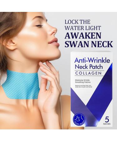 HWGIZP Neck Wrinkle Patches 5 PCS Anti Wrinkle Patches for Neck Smooth and Moisturize Skin Gently Tightening & Firming Enhance Skin Elasticity with Herbal Formulas - Buy Online on GoSupps.com