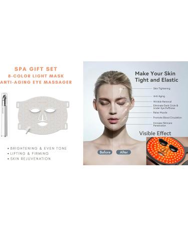 SPRING SONGBIRDS 8-Mode Facial Beauty Mask & Eye Massager Set | Spa-Inspired Skincare Device to Refresh Brighten and Smooth Skin | Gift for Women & Men - Buy Online on GoSupps.com