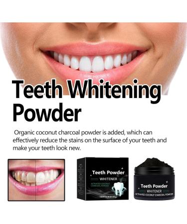 Natural Teeth Whitening Powder with Coconut | Effective Kit to Remove Yellow Stains & Achieve White Teeth - Shop Now! - Buy Online on GoSupps.com