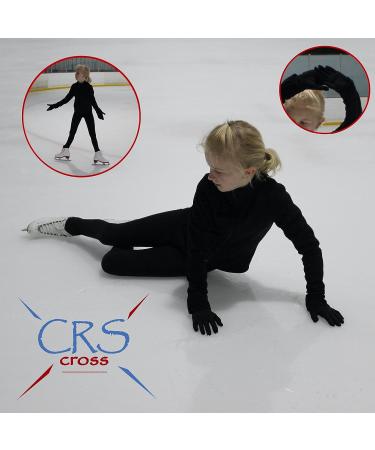 Padded Skating Gloves for Youth - Warm Protection for Ice Skating, Figure Skating, Dance & Roller Skating - Tan - Medium/Large - Buy Online on GoSupps.com