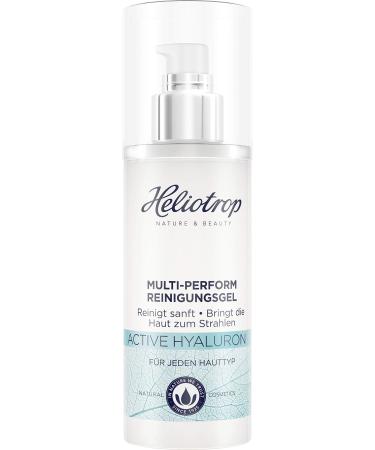 LOGOCOS Heliotrop Facial cleansing for normal and dry skin vegan natural cosmetics for gentle cleansing and care multiperformance cleansing gel with natural hyaluronic acid Active