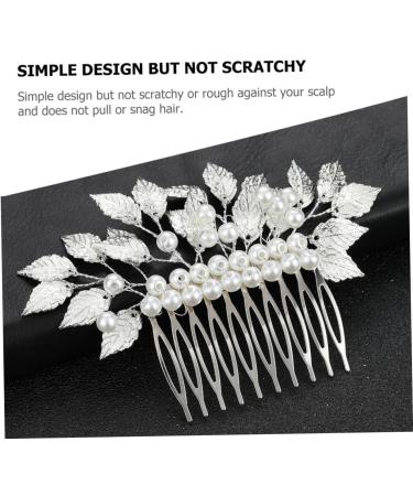 Didiseaon Hair Accessories Wide Teeth Combs Bridal Hair Comb Floral Hair Comb Girls Hair Clips Simple Side Comb Wire Hair Combs Hairdressing Side Comb Delicate Bride Zinc Alloy - Buy Online on GoSupps.com