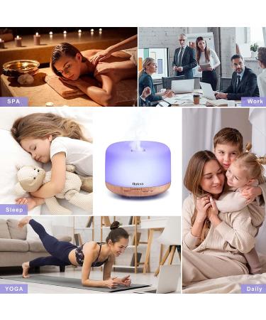 Dukya 500ml Essential Oil Diffuser - 5 in 1 Ultrasonic Aromatherapy Humidifier with Timer and Auto-Off Safety Switch - Buy Online on GoSupps.com